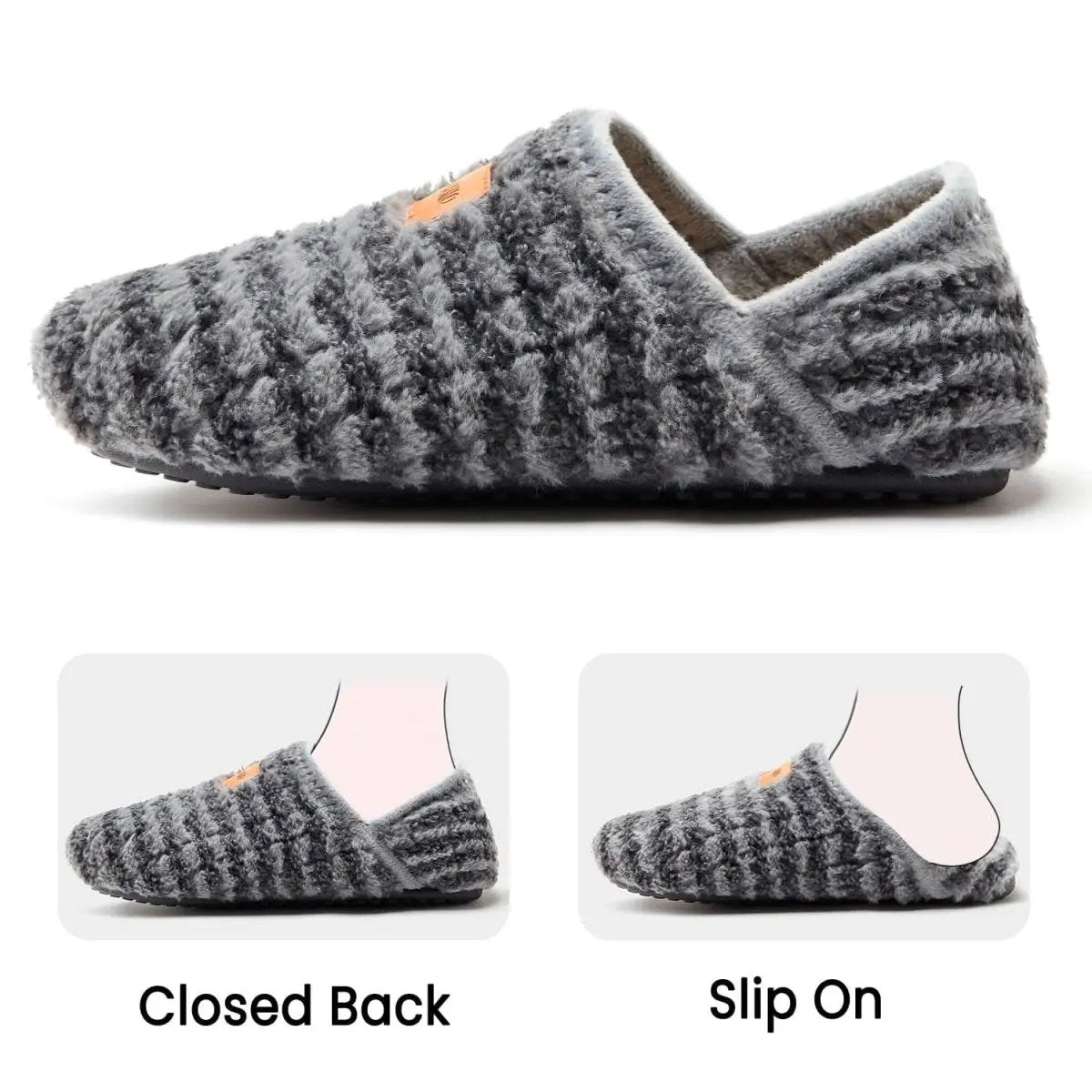 House Slippers for Women Men Indoor Barefoot Slippers Socks Furry Slip on House Shoes Cozy Comfy Slippers for Home Bedroom Travel Yoga - Love Salve